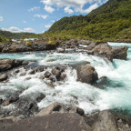 Noch einmal die Stromschnellen im Osorno Nationalpark