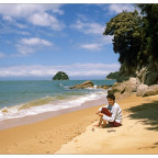 Split apple beach, Abel Tasman Nation Park, Neuseeland